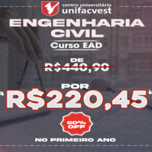 CURSOS EAD COM 50% DE DESCONTO | ENGENHARIAS & SAÚDE