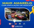 Unifacvest promove Ação do Maio Amarelo com simulação de resgate