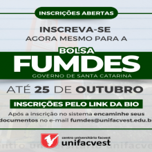 ATENÇÃO | O FUMDES CHEGOU!