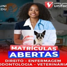 Matricule-se agora em Direito, Enfermagem, Odontologia e Veterinária