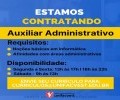 Estamos contratando auxiliar administrativo 