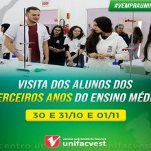 Visita dos alunos do Ensino Médio 