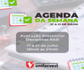 AGENDA DA SEMANA 17 a 21/7