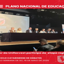 Reitor da Unifacvest participa da abertura do Ciclo Catarinense de Debates sobre o PNE 