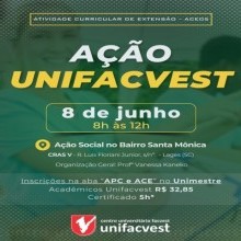 Ação Unifacvest no Bairro Santa Mônica - Lages (SC)