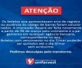 Aviso sobre pagamento de boletos