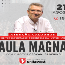 AULA MAGNA COM O REITOR 
