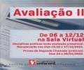 AVALIAÇÃO II - Procedimentos e datas