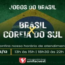 Horário de atendimento nos Jogos do Brasil