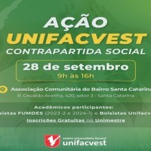 Ação Unifacvest no Bairro Santa Catarina