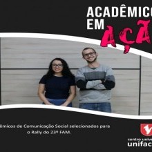 Acadêmicos de Jornalismo e Publicidade da Unifacvest selecionados para o Rally Universitário do 23º FAM em Floripa