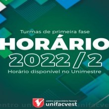 Horário 2022/2 | Turmas de primeira fase 