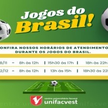 Horário de funcionamento nos Jogos 