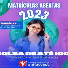 Matrículas Abertas para 2023