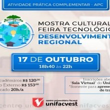 Mostra Cultural e Feira Tecnológica da Unifacvest - Desenvolvimento Regional