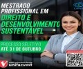 MESTRADO EM DIREITO E DESENVOLVIMENTO SUSTENTÁVEL | EDITAL ABERTO ATÉ 31/10