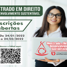 Mestrado em Direito e Desenvolvimento Sustentável 