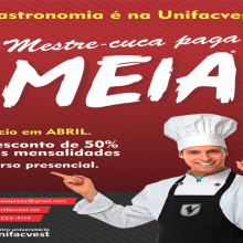 CURSO DE GASTRONOMIA - nova turma em abril