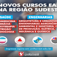 REGIÃO SUDESTE | Novos cursos EAD nas áreas da Saúde e das engenharias com desconto por pontualidade