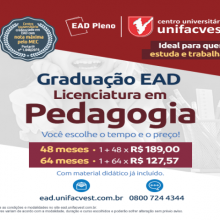 PEDAGOGIA EAD É NA UNIFACVEST!