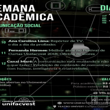 SEMANA ACADÊMICA DE COMUNICAÇÃO SOCIAL: 10, 11 e 12 | ABR