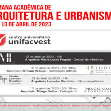 SEMANA ACADÊMICA DE ARQUITETURA E URBANISMO | 12 e 13 de abril/2023