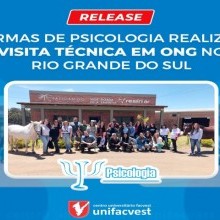 Turmas de Psicologia realizam visita técnica em ONG no Rio Grande do Sul