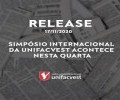 Simpósio Internacional da Unifacvest acontece nesta quarta