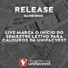 Calouros da Unifacvest são recepcionados durante live