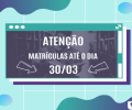 #VemPraUnifacvest agora! Matrículas para o primeiro semestre de 2020 até 30 de março