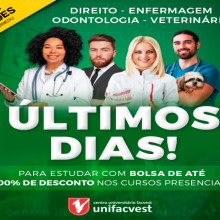 Últimos dias para ingressar na melhor Universidade com bolsa de até 100%