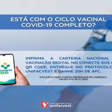 Está com o ciclo vacinal COVID-19 completo?